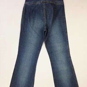 Angels Adjustable Belt Womens Bootcut 27 Inch Inseam Size 10 Blue Denim Jeans